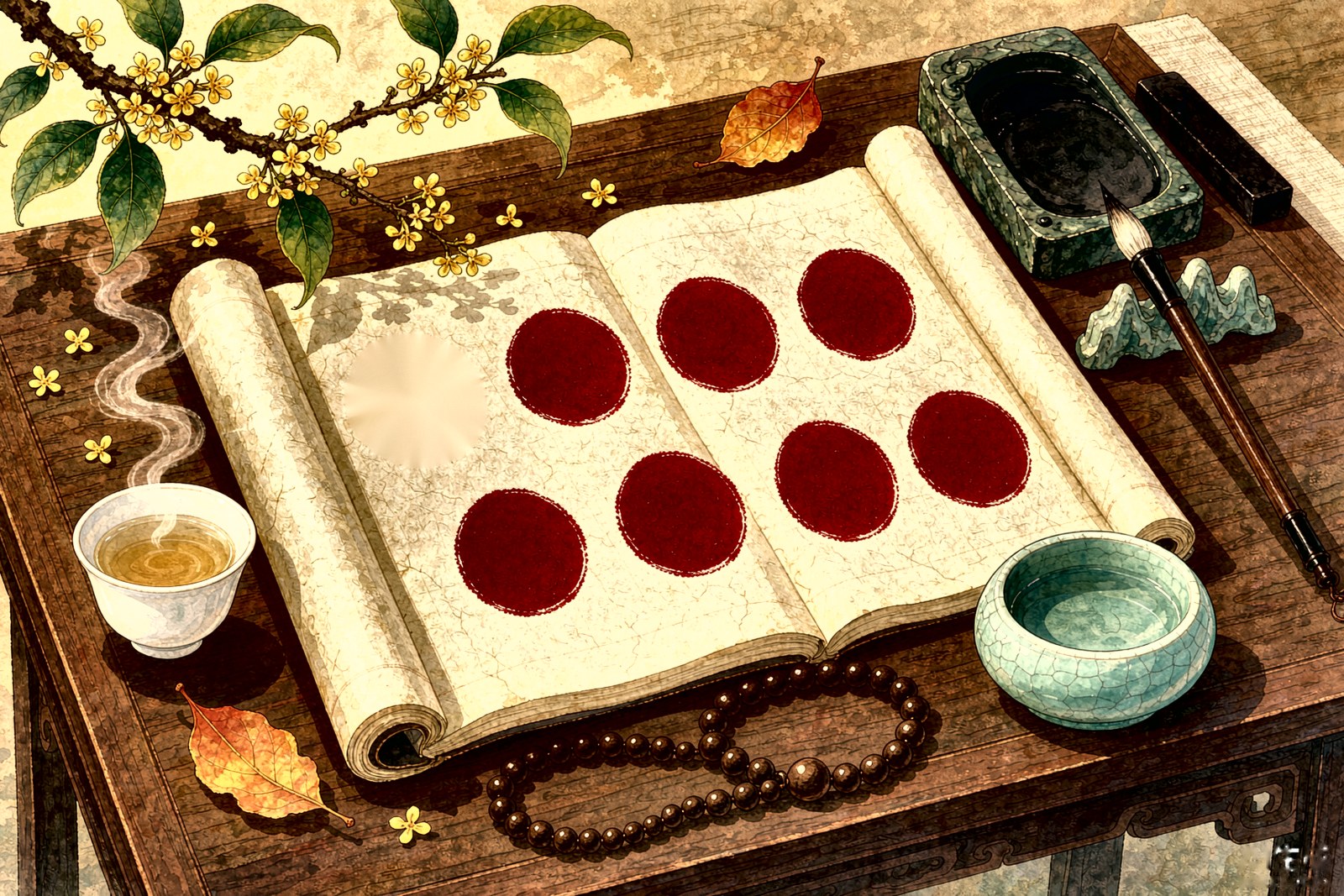 功课 · 七枚朱印,一日一课:归位、观象、辨证、立法、调衡、独处、复盘